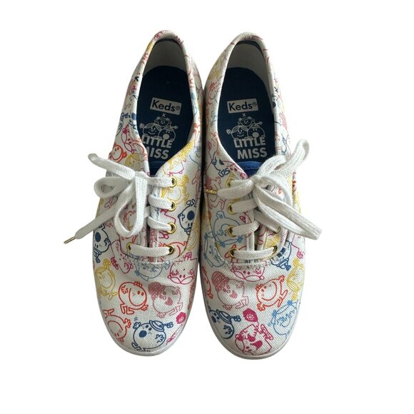 KEDS X Little Miss Multicolor Print Lace Up Sneakers Size 5.5 - Picture 3 of 6